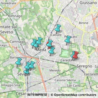Mappa Viale Rimembranze, 20821 Meda MB, Italia (1.83154)
