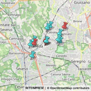 Mappa Viale Rimembranze, 20821 Meda MB, Italia (1.2125)