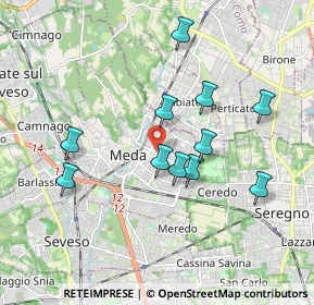 Mappa Viale Rimembranze, 20821 Meda MB, Italia (1.67273)