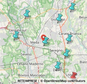 Mappa Viale dell'Artigianato, 20821 Meda MB, Italia (5.80545)