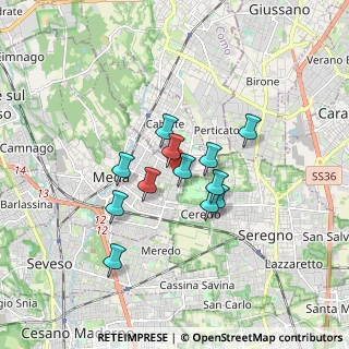 Mappa Viale dell'Artigianato, 20821 Meda MB, Italia (1.2725)