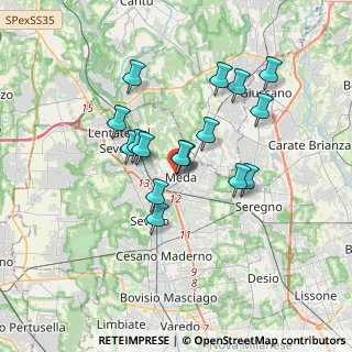 Mappa Via XX Settembre, 20821 Meda MB, Italia (2.96375)