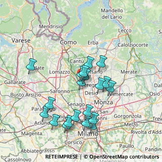 Mappa Via XX Settembre, 20821 Meda MB, Italia (14.3645)