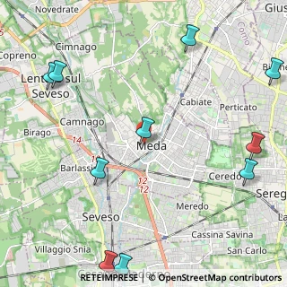 Mappa Via XX Settembre, 20821 Meda MB, Italia (3.17727)