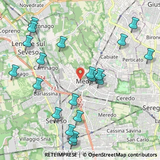 Mappa Via XX Settembre, 20821 Meda MB, Italia (2.5645)