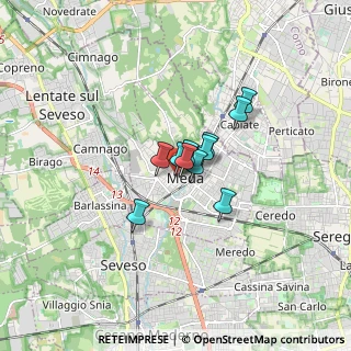 Mappa Via XX Settembre, 20821 Meda MB, Italia (0.87636)