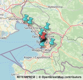 Mappa 34135 Trieste TS, Italia (5.44833)