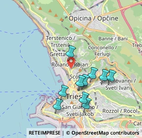 Mappa 34135 Trieste TS, Italia (1.69727)