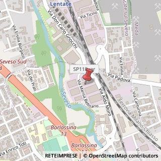 Mappa Via Marisa Bellisario, 8/G, 20825 Barlassina, Monza e Brianza (Lombardia)