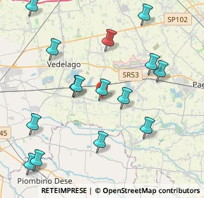 Mappa Via S. Filippo Neri, 31050 Vedelago TV, Italia (4.52333)