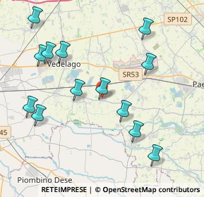 Mappa Via S. Filippo Neri, 31050 Vedelago TV, Italia (4.44615)