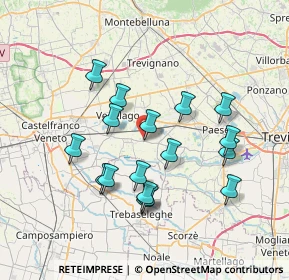 Mappa Via S. Filippo Neri, 31050 Vedelago TV, Italia (6.69941)
