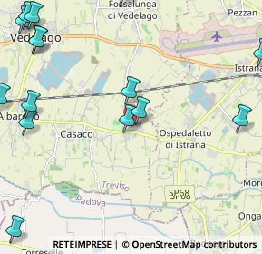 Mappa Via S. Filippo Neri, 31050 Vedelago TV, Italia (3.12667)