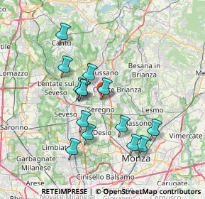Mappa Via Giulio Verne, 20831 Seregno MB, Italia (6.55)