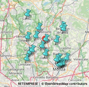 Mappa Via Giulio Verne, 20831 Seregno MB, Italia (7.015)