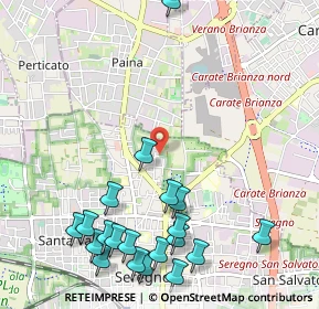 Mappa Via Giulio Verne, 20831 Seregno MB, Italia (1.3405)