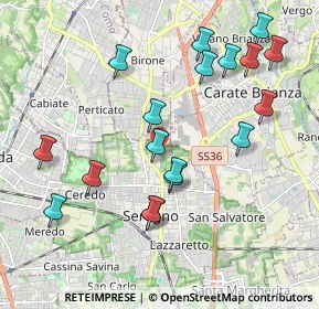 Mappa Via Giulio Verne, 20831 Seregno MB, Italia (2.085)