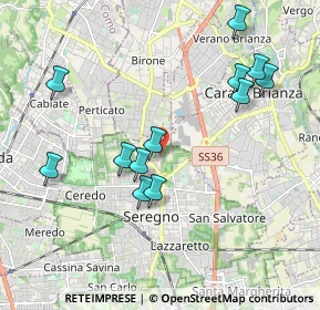 Mappa Via Giulio Verne, 20831 Seregno MB, Italia (2.00833)
