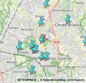 Mappa Via Giulio Verne, 20831 Seregno MB, Italia (2.22154)