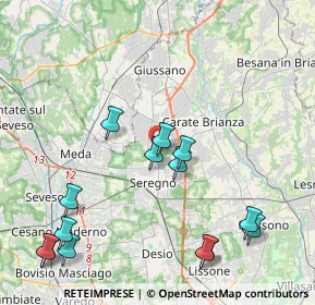 Mappa Via Giulio Verne, 20831 Seregno MB, Italia (4.79714)