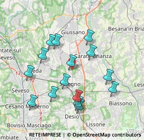 Mappa Via Giulio Verne, 20831 Seregno MB, Italia (3.656)