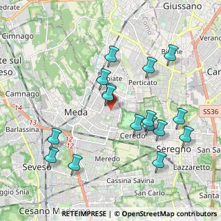 Mappa Via San Giorgio, 20821 Meda MB, Italia (2.01625)