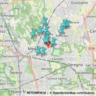 Mappa Via San Giorgio, 20821 Meda MB, Italia (1.23308)