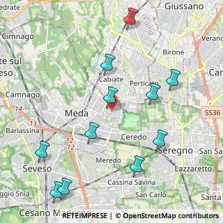 Mappa Via San Giorgio, 20821 Meda MB, Italia (2.42091)