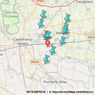 Mappa Via Cerchiara, 31033 Castelfranco Veneto TV, Italia (2.99091)
