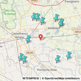 Mappa Via Cerchiara, 31033 Castelfranco Veneto TV, Italia (4.98364)