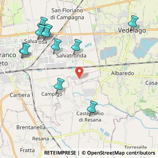 Mappa Via Cerchiara, 31033 Castelfranco Veneto TV, Italia (2.68333)