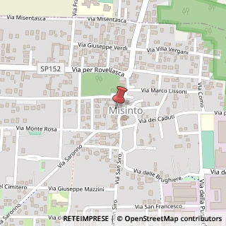 Mappa Piazza dello Statuto,  4, 20020 Misinto, Monza e Brianza (Lombardia)