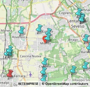 Mappa Piazza dello Statuto, 20826 Misinto MB, Italia (3.003)