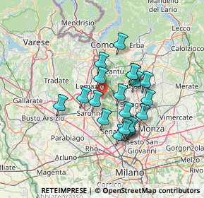 Mappa Piazza dello Statuto, 20826 Misinto MB, Italia (10.8285)