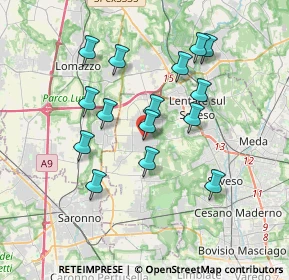 Mappa Piazza dello Statuto, 20826 Misinto MB, Italia (3.284)