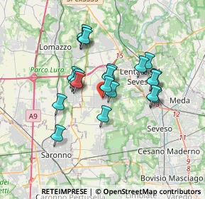 Mappa Piazza dello Statuto, 20826 Misinto MB, Italia (2.8295)
