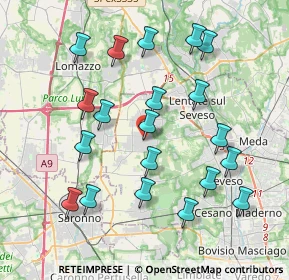 Mappa Piazza dello Statuto, 20826 Misinto MB, Italia (4.0035)