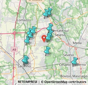 Mappa Piazza dello Statuto, 20826 Misinto MB, Italia (3.30385)
