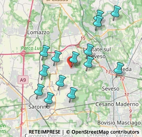 Mappa Piazza dello Statuto, 20826 Misinto MB, Italia (3.65571)