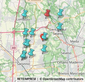 Mappa Piazza dello Statuto, 20826 Misinto MB, Italia (3.60923)