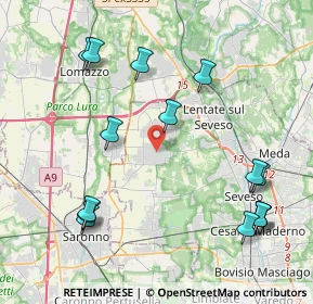 Mappa Piazza dello Statuto, 20826 Misinto MB, Italia (4.85933)