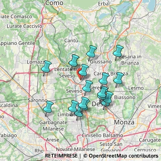 Mappa Via Roma, 20821 Meda MB, Italia (6.24111)