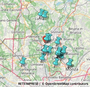 Mappa Via Roma, 20821 Meda MB, Italia (6.59053)