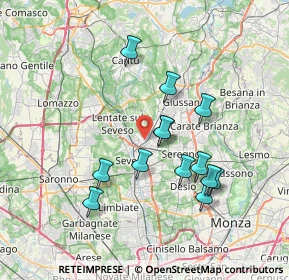Mappa Via Roma, 20821 Meda MB, Italia (6.56462)