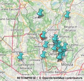 Mappa Via Roma, 20821 Meda MB, Italia (7.40563)