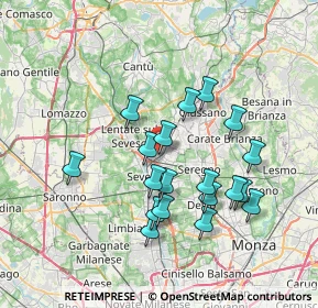 Mappa Via Giacomo Matteotti, 20821 Meda MB, Italia (6.65053)