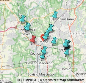 Mappa Via Roma, 20821 Meda MB, Italia (3.234)
