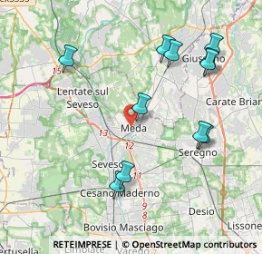 Mappa Via Roma, 20821 Meda MB, Italia (4.24455)
