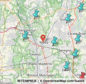 Mappa Via Roma, 20821 Meda MB, Italia (6.33)