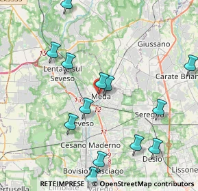 Mappa Via Roma, 20821 Meda MB, Italia (5.05533)
